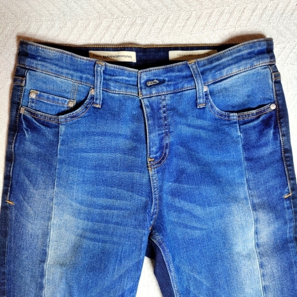 Pilcro & The Letterpress Anthropologie Womens Parallel Raw Hem Straight Jeans 29 - Picture 7 of 15